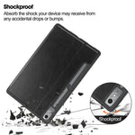 For Lenovo Tab P12 Stand Protective Cover PU Leather Wallet Tablet Case with Pencil Holder