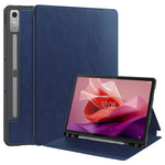 For Lenovo Tab P12 Stand Protective Cover PU Leather Wallet Tablet Case with Pencil Holder