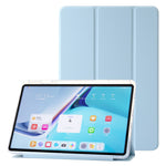For Huawei MatePad 11 (2021) / (2023) Case Leather+TPU+Clear Acrylic Tri-fold Stand Cover