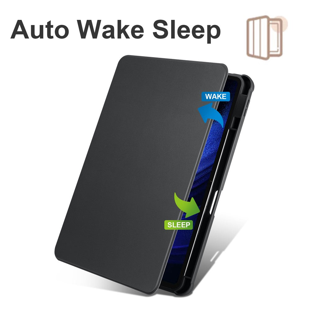 For Xiaomi Pad 6 / Pad 6 Pro Case Leather+Acrylic Tablet Cover with Rotary Stand
