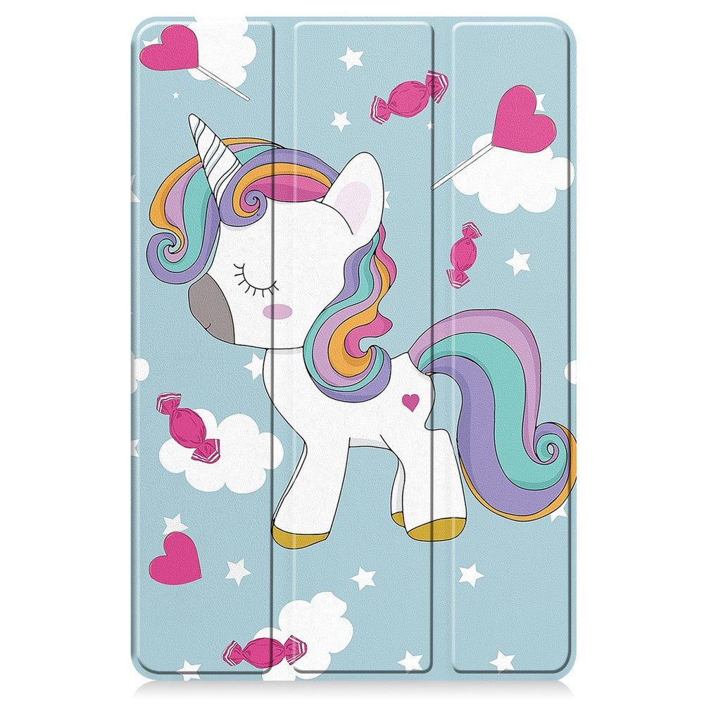 For Lenovo Tab M11 / Xiaoxin Pad 11 2024 Case Trifold Stand Pattern Printing Tablet Leather Cover