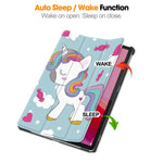 For Lenovo Tab M11 / Xiaoxin Pad 11 2024 Case Trifold Stand Pattern Printing Tablet Leather Cover