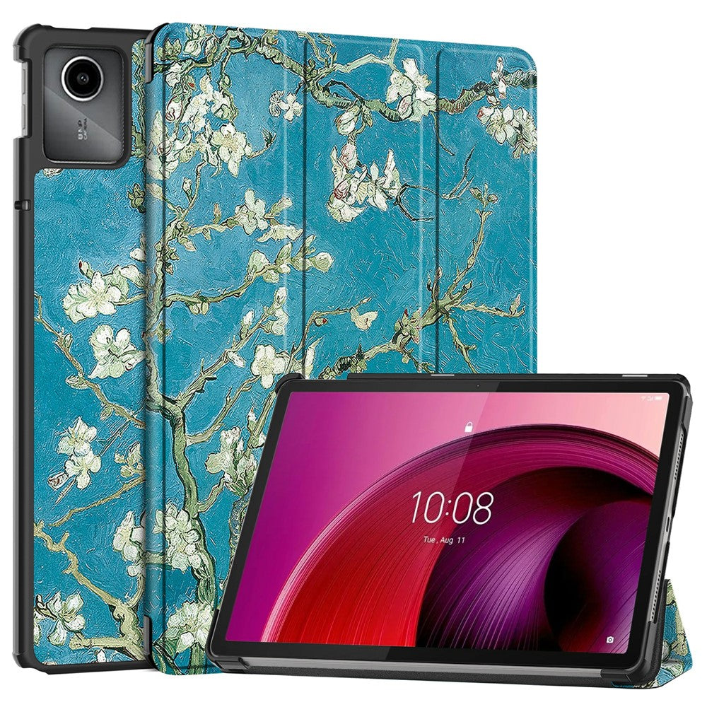 For Lenovo Tab M11 / Xiaoxin Pad 11 2024 Case Trifold Stand Pattern Printing Tablet Leather Cover