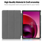For Lenovo Tab M11 / Xiaoxin Pad 11 2024 Case Tri-fold Stand PU Leather+PC Tablet Cover