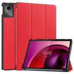 For Lenovo Tab M11 / Xiaoxin Pad 11 2024 Case Tri-fold Stand PU Leather+PC Tablet Cover