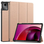 For Lenovo Tab M11 / Xiaoxin Pad 11 2024 Case Tri-fold Stand PU Leather+PC Tablet Cover