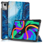 For Lenovo Tab M11 / Xiaoxin Pad 11 2024 Trifold Stand Cover Pattern PU Leather Auto Sleep Wake Tablet Case