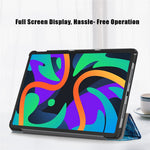 For Lenovo Tab M11 / Xiaoxin Pad 11 2024 Trifold Stand Cover Pattern PU Leather Auto Sleep Wake Tablet Case