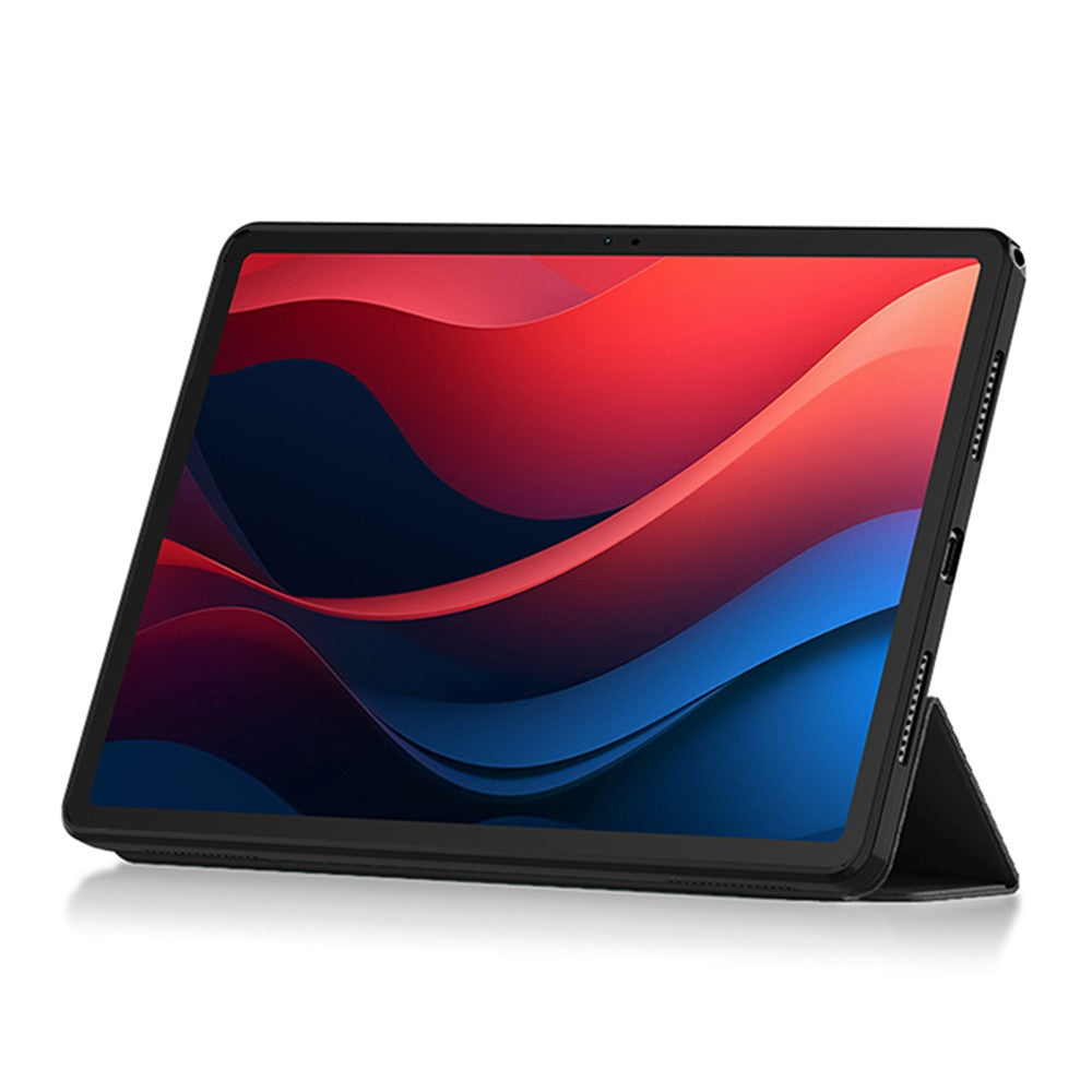 For Lenovo Tab M11 / Xiaoxin Pad 11 2024 Case PU Leather+TPU Anti-scratch Trifold Stand Tablet Cover