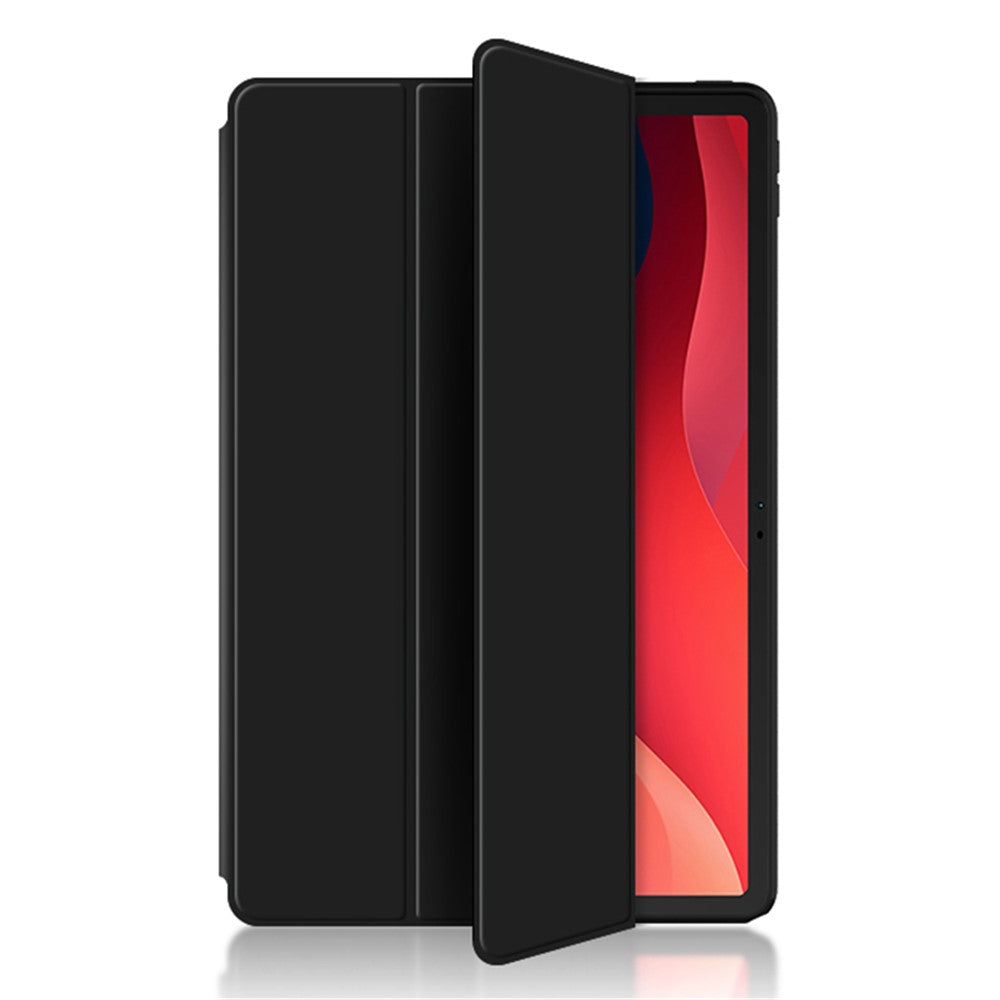 For Lenovo Tab M11 / Xiaoxin Pad 11 2024 Case PU Leather+TPU Anti-scratch Trifold Stand Tablet Cover
