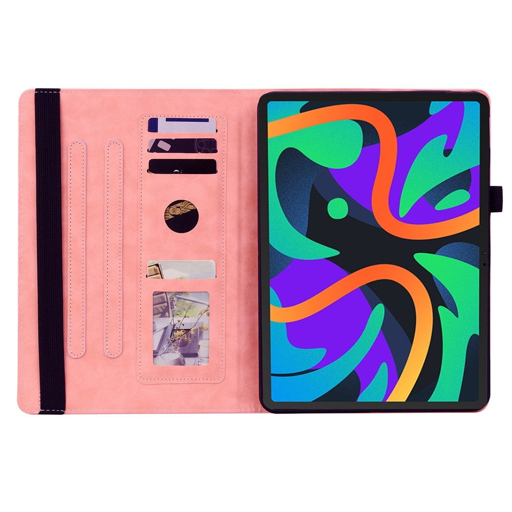 Lenovo Tab M11 / Xiaoxin Pad 11 2024 Skyddande skal Blommönster PU-läder Stativ Surfplatta Fodral