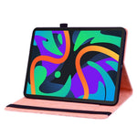 Lenovo Tab M11 / Xiaoxin Pad 11 2024 Skyddande skal Blommönster PU-läder Stativ Surfplatta Fodral