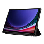 Til Samsung Galaxy Tab S9 / S10 Lite / S10 FE / S9 FE Tablet Cover Tredobbelt Stativ Ensfarvet Stødsikkert PU-omslag med Penneholder