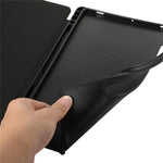 Til Samsung Galaxy Tab S9 / S10 Lite / S10 FE / S9 FE Tablet Cover Tredobbelt Stativ Ensfarvet Stødsikkert PU-omslag med Penneholder