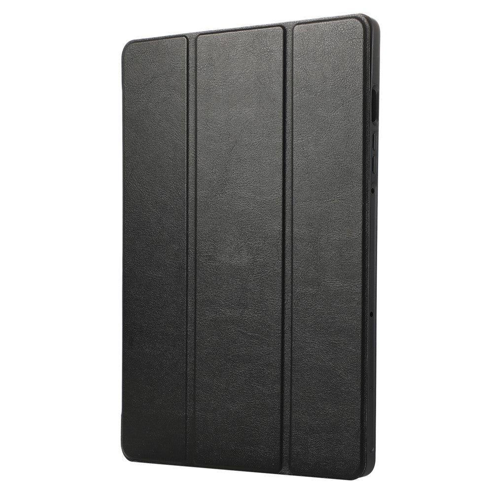 Til Samsung Galaxy Tab S9 / S10 Lite / S10 FE / S9 FE Tablet Cover Tredobbelt Stativ Ensfarvet Stødsikkert PU-omslag med Penneholder