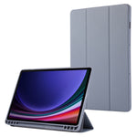 Til Samsung Galaxy Tab S9 / S10 Lite / S10 FE / S9 FE Tablet Cover Tredobbelt Stativ Ensfarvet Stødsikkert PU-omslag med Penneholder