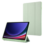 Til Samsung Galaxy Tab S9 / S10 Lite / S10 FE / S9 FE Tablet Cover Tredobbelt Stativ Ensfarvet Stødsikkert PU-omslag med Penneholder