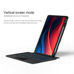 For Lenovo Tab M11 / Xiaoxin Pad 11 2024 Leather Case + Bluetooth-compatible Keyboard with Backlight Trackpad
