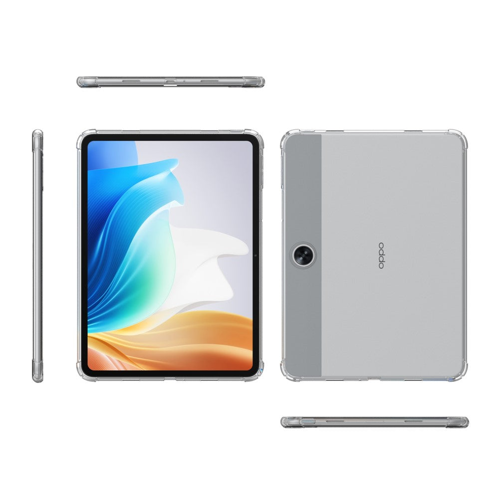 For Oppo Pad Air 2 / Pad Neo TPU Case Transparent Four Corner Protection Tablet Cover