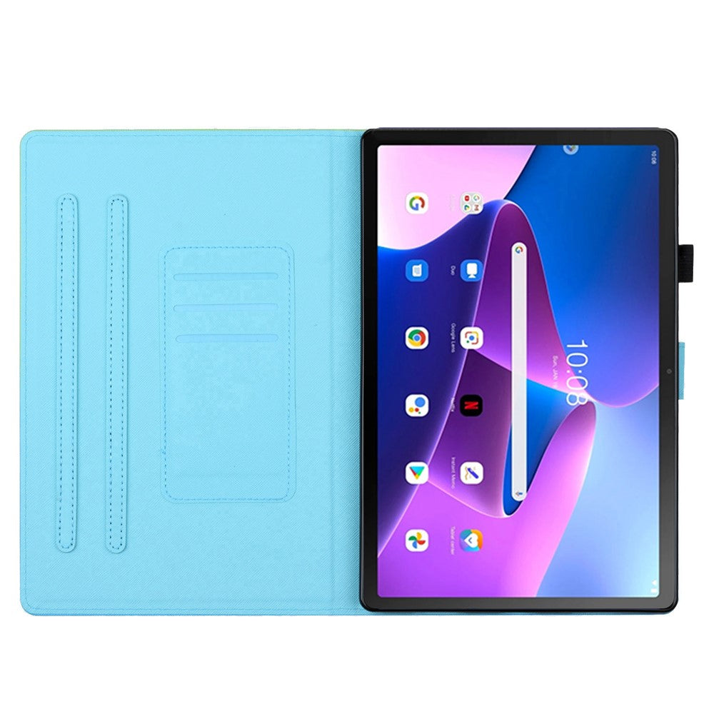 Lenovo Tab M10 HD Gen 2-skal i PU-läder med mönster och skyddsfodral