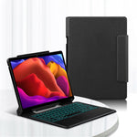 For Lenovo Yoga Pad Pro Backlight Touchpad Bluetooth-compatible Keyboard with Pen Slot Leather Tablet Case