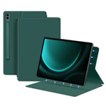 Til Samsung Galaxy Tab S9 FE+ læderetui, stativ, magnetisk tabletcover med automatisk søvn-/vågn-funktion