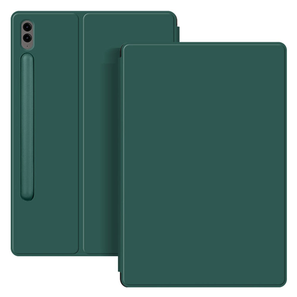 Til Samsung Galaxy Tab S9 FE+ læderetui, stativ, magnetisk tabletcover med automatisk søvn-/vågn-funktion