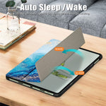For OnePlus Pad Go / Oppo Pad Air 2 Smart Cover Full-Body Tri-fold Stand Pattern Tablet Case