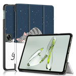 For OnePlus Pad Go / Oppo Pad Air 2 Smart Cover Full-Body Tri-fold Stand Pattern Tablet Case