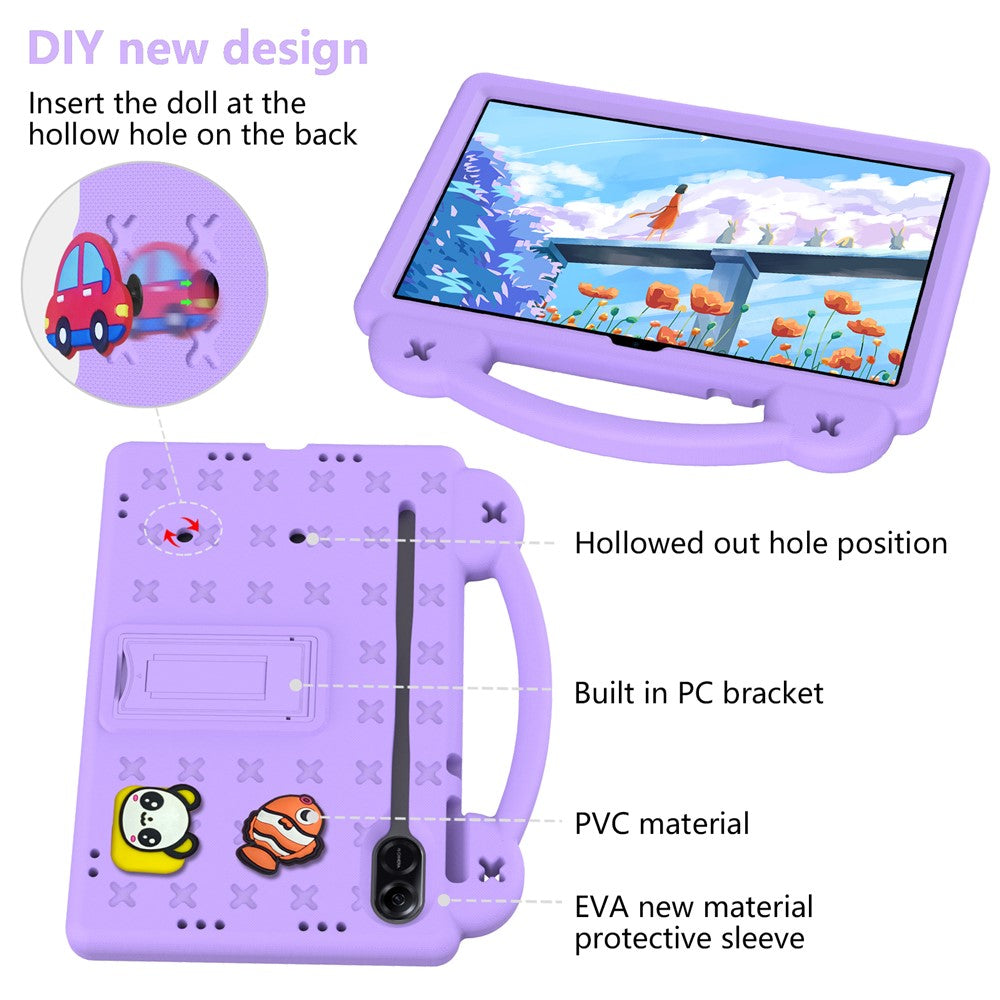 For Honor Pad X9 / Pad X8 Pro EVA Case Kickstand Anti-drop Kids Tablet Cover