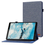 Lenovo Tab M10 Plus (3:e generationen) surfplatta, fodral med tygstruktur, korthållare, läderfodral