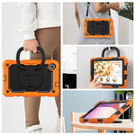 For Lenovo Tab M8 (4th Gen) 2024 TB-301XU / M8 (4th Gen) 2023 TB-300FU Case Rotary Kickstand Tablet Cover with Shoulder Strap