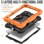 For Lenovo Tab M8 (4th Gen) 2024 TB-301XU / M8 (4th Gen) 2023 TB-300FU Case Rotary Kickstand Tablet Cover with Shoulder Strap