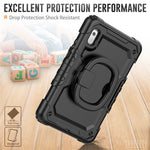 For Lenovo Tab M9 TB-310FU / Lenovo K9 TB310 Kickstand Case PC+Silicone Tablet Cover with Shoulder Strap
