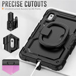 For Lenovo Tab M9 TB-310FU / Lenovo K9 TB310 Kickstand Case PC+Silicone Tablet Cover with Shoulder Strap