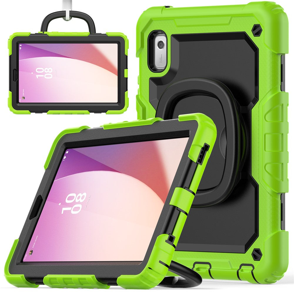 For Lenovo Tab M9 TB-310FU / Lenovo K9 TB310 Kickstand Case PC+Silicone Tablet Cover with Shoulder Strap