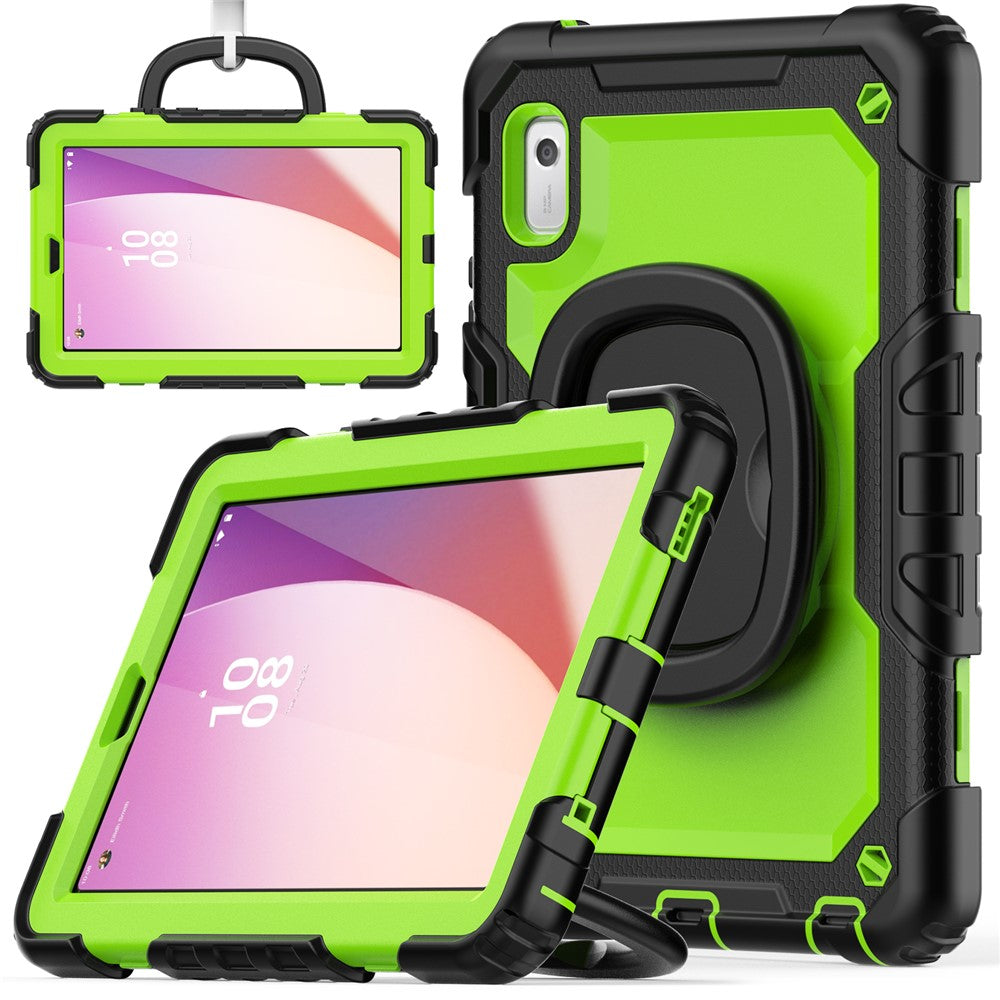 For Lenovo Tab M9 TB-310FU / Lenovo K9 TB310 Kickstand Case PC+Silicone Tablet Cover with Shoulder Strap