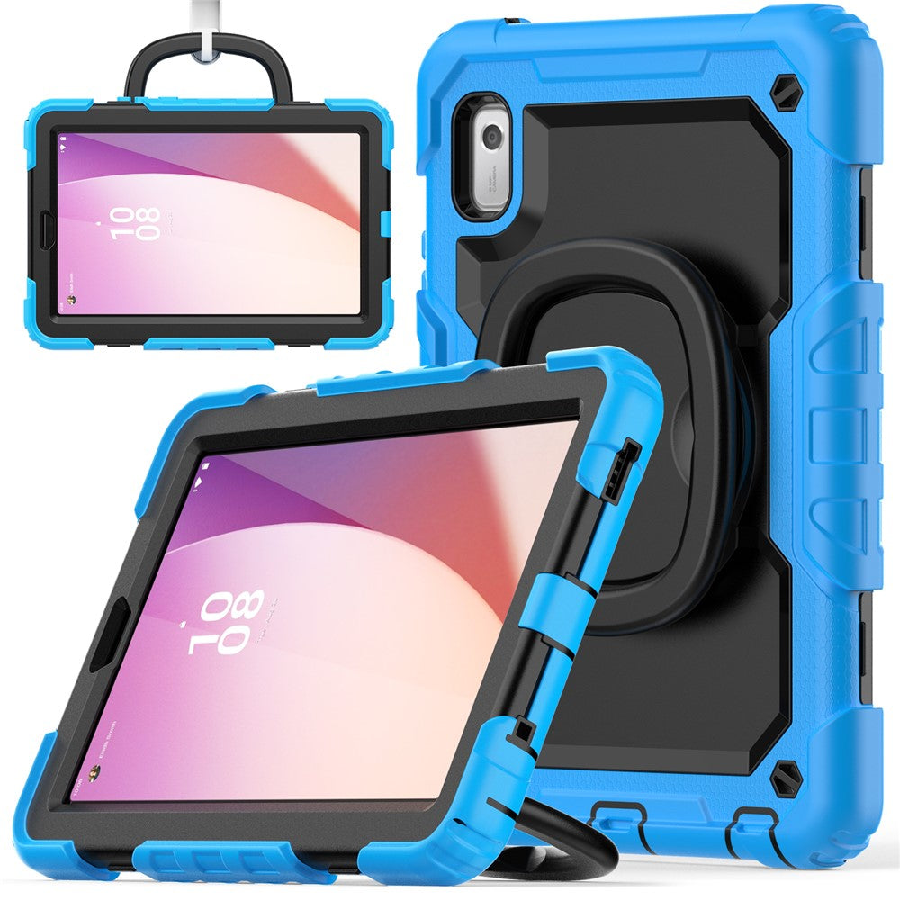 For Lenovo Tab M9 TB-310FU / Lenovo K9 TB310 Kickstand Case PC+Silicone Tablet Cover with Shoulder Strap