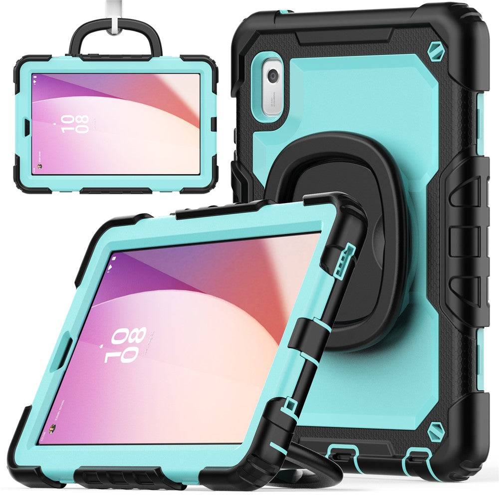 For Lenovo Tab M9 TB-310FU / Lenovo K9 TB310 Kickstand Case PC+Silicone Tablet Cover with Shoulder Strap