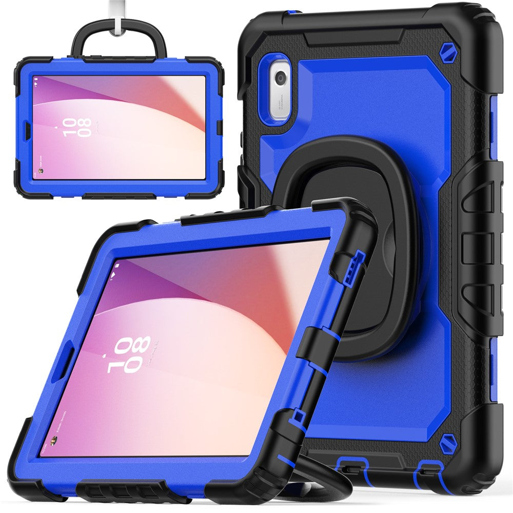 For Lenovo Tab M9 TB-310FU / Lenovo K9 TB310 Kickstand Case PC+Silicone Tablet Cover with Shoulder Strap