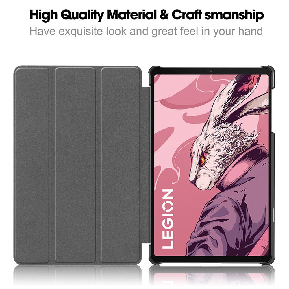 For Lenovo Legion Y700 (2023) / Tab Gen 2 Tri-Fold Stand Leather Case Tablet Cover