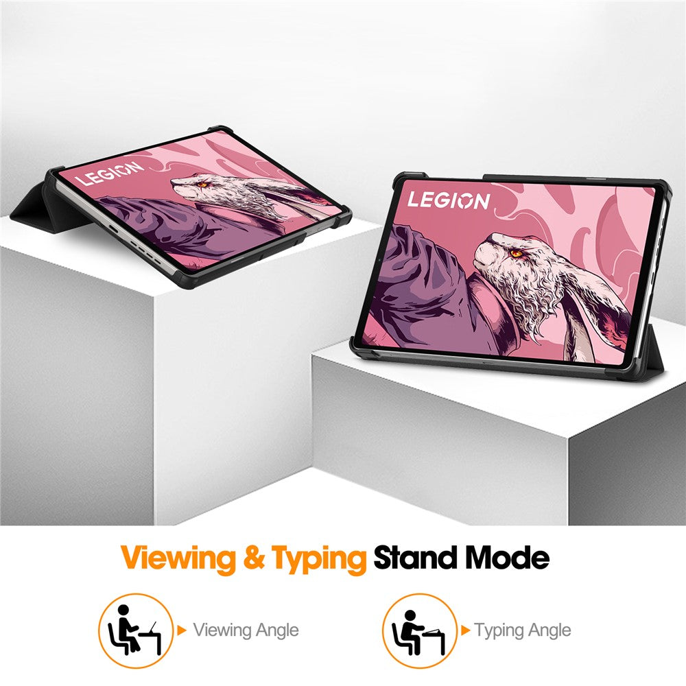For Lenovo Legion Y700 (2023) / Tab Gen 2 Tri-Fold Stand Leather Case Tablet Cover
