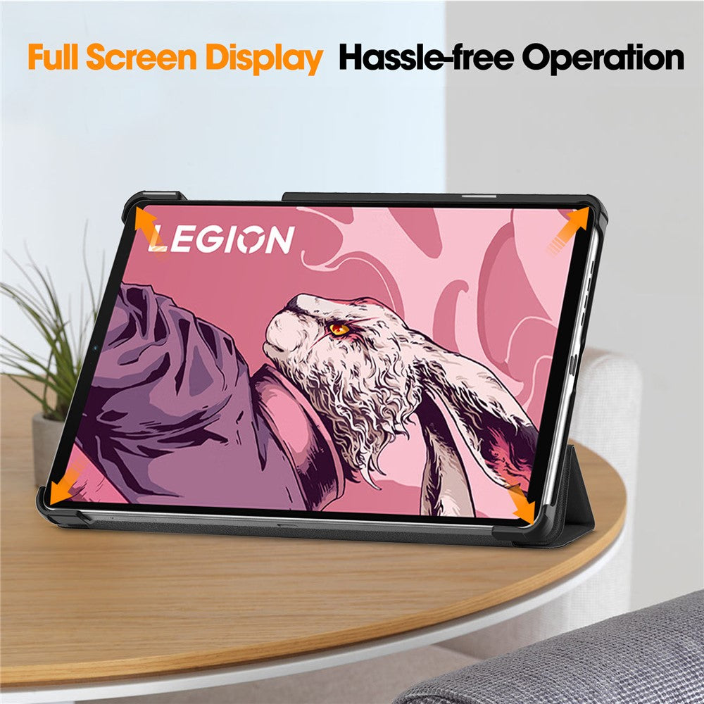 For Lenovo Legion Y700 (2023) / Tab Gen 2 Tri-Fold Stand Leather Case Tablet Cover