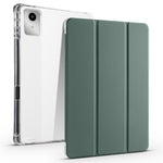 For Lenovo Tab M11 / Xiaoxin Pad 11 2024 Case Tri-fold Transparent Back Auto Sleep / Wake Cover with Pen Slot