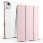 For Lenovo Tab M11 / Xiaoxin Pad 11 2024 Case Tri-fold Transparent Back Auto Sleep / Wake Cover with Pen Slot