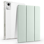 For Lenovo Tab M11 / Xiaoxin Pad 11 2024 Case Tri-fold Transparent Back Auto Sleep / Wake Cover with Pen Slot