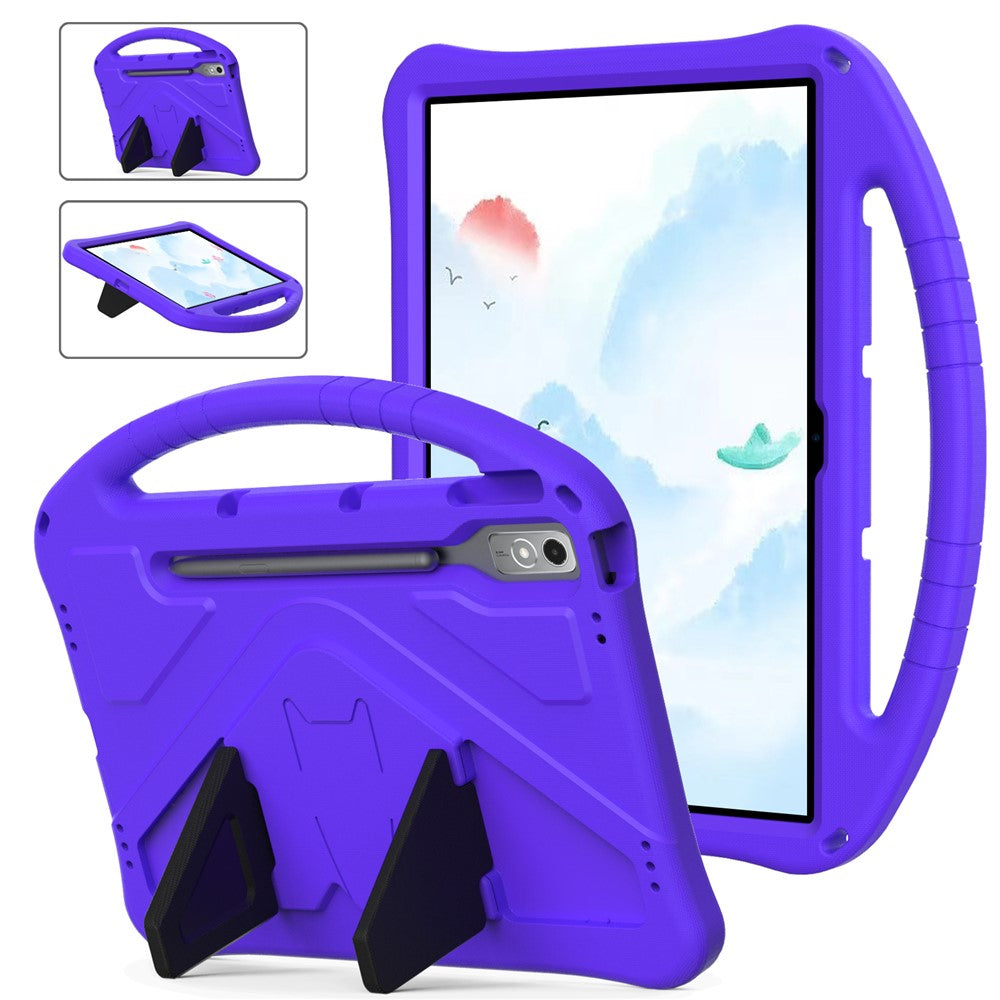 Lenovo Tab P12-fodral EVA-surfplatta med ergonomiskt handtag och vikbart stöd