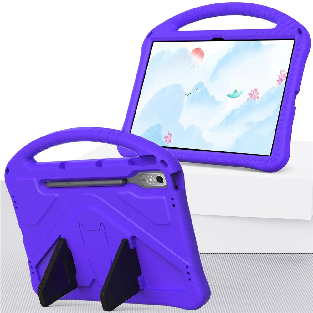 Lenovo Tab P12-fodral EVA-surfplatta med ergonomiskt handtag och vikbart stöd