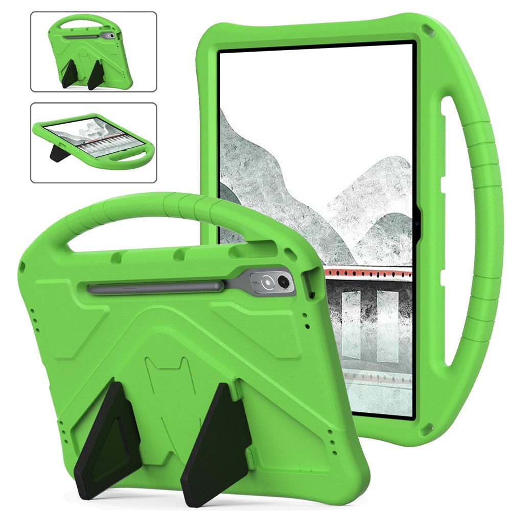 Lenovo Tab P12-fodral EVA-surfplatta med ergonomiskt handtag och vikbart stöd