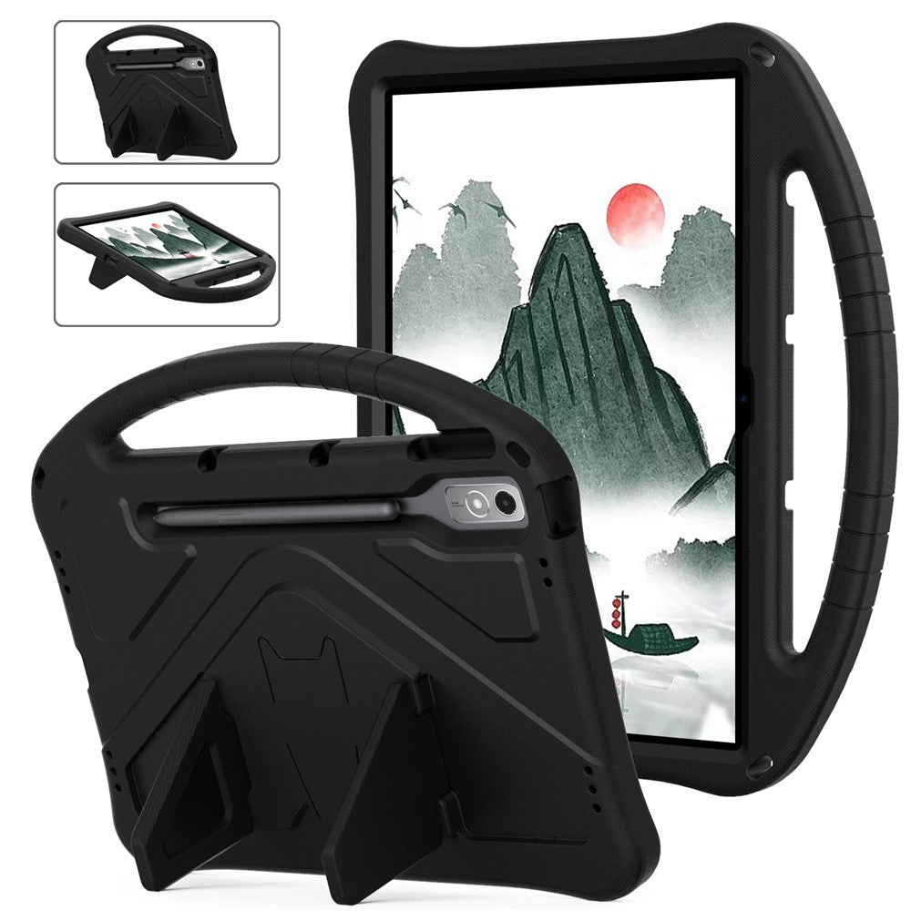 Lenovo Tab P12-fodral EVA-surfplatta med ergonomiskt handtag och vikbart stöd